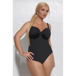 Kąpielówki męskie: Jednoczęściowy damski kostium kąpielowy Beach Black