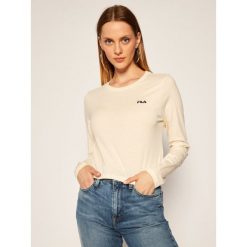 Bluzka Fila Eaven Cropped Long Sleeve 687602. Brązowe bluzki damskie Fila, m, bez wzorów, bez kołnierzyka, bez rękawów. Za 129,00 zł.