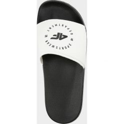 Klapki damskie KLD202 - biały. Białe klapki damskie 4f, bez wzorów, z jersey, bez obcasa. Za 59,99 zł.