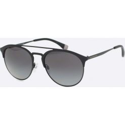 Emporio Armani - Okulary. Czarne okulary przeciwsłoneczne damskie marki Emporio Armani, owalne. Za 699,90 zł.