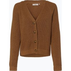 Minimum - Kardigan damski z dodatkiem lnu – Spitza, brązowy. Pomarańczowe swetry damskie Minimum, m, bez wzorów. Za 399,95 zł.