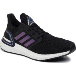 Buty adidas - Ultraboost 20 EG0692 Cblack/Blvime/Ftwwht. Czarne buty sportowe męskie Adidas, z tworzywa sztucznego, bez zapięcia, do biegania. Za 749,00 zł.