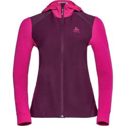 Kurtka polarowa "Synergy" w kolorze fioletowo-różowym. Różowe bluzy damskie Odlo Women, m, bez wzorów, z materiału, bez kaptura. W wyprzedaży za 319,95 zł.