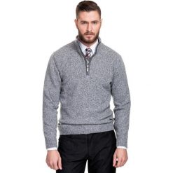 Sweter FILIPPO SWPR000118. Szare swetry męskie Giacomo Conti, na zimę, m, bez wzorów, z wełny, bez kołnierzyka, bez kaptura. Za 199,00 zł.