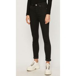 Lee - Jeansy Scarlett Ultra HI Obi. Czarne jeansy damskie Lee, l, bez wzorów, z elastanu, z podwyższonym stanem. Za 329,90 zł.
