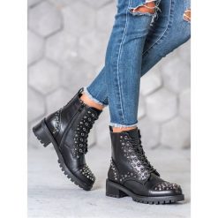 CZARNE WORKERY Z ĆWIEKAMI. Czarne workery damskie SEASTAR. Za 164,90 zł.