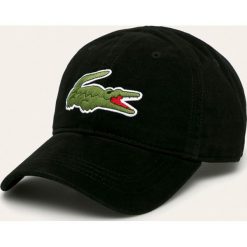 Lacoste - Czapka. Czarne czapki męskie Lacoste, bez wzorów, z bawełny. W wyprzedaży za 179,90 zł.