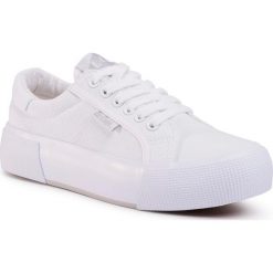 Tenisówki LEE COOPER - LCWL-20-31-023 White. Białe trampki i tenisówki damskie Lee Cooper, bez wzorów, z gumy, bez zapięcia. Za 119,00 zł.