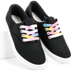 Trampki damskie slip on: Wiązane tenisówki multicolor KYRA