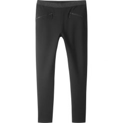 Legginsy z kieszeniami z zamkami bonprix czarny. Czarne spodnie dziewczęce bonprix, bez wzorów. Za 44,99 zł.