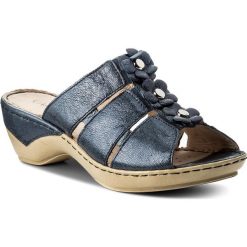 Klapki damskie: Klapki CAPRICE - 9-27206-20 Navy Metallic 890