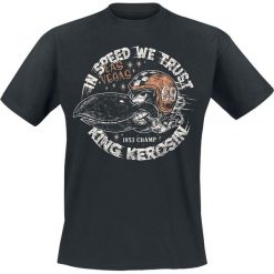 King Kerosin In Speed We Trust T-Shirt czarny. Czarne t-shirty męskie marki King Kerosin, l, z nadrukiem, z bawełny, z okrągłym kołnierzem. Za 144,90 zł.