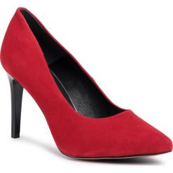Szpilki LASOCKI - 4068-04 Red. Czerwone półbuty damskie Lasocki, bez wzorów, ze skóry, bez obcasa, na obcasie, bez zapięcia. Za 199,99 zł.