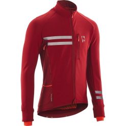 Kurtka zimowa na rower RC500 męska. Czarne kurtki męskie TRIBAN, na zimę, m, bez wzorów, z elastanu, bez kaptura, rowerowe. Za 249,99 zł.