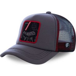 Capslab - Czapka. Szare czapki damskie CapsLab, z aplikacjami. Za 129,90 zł.
