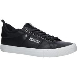 Czarne trampki sznurowane Big Star BB174009. Czarne trampki męskie marki BIG STAR, bez wzorów, retro, na sznurówki. Za 109,99 zł.