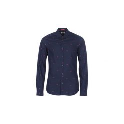 Koszule z długim rękawem Scotch Soda SLIM FIT CRISPY L/S SHIRT WITH PRINTS. Białe koszule męskie Scotch & Soda, s, bez wzorów, bez kołnierzyka, z długim rękawem. Za 349,00 zł.