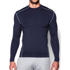 Under Armour Koszulka męska ColdGear Armour Compression Mock Midnight Navy/Steel r. XL (1265648-410). Niebieskie koszulki sportowe męskie Under Armour, m. Za 154,66 zł.