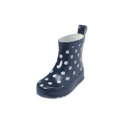 Playshoes Kalosze w białe kropki - niebieski. Niebieskie buciki niemowlęce Playshoes, z bawełny, bez zapięcia. Za 69,00 zł.