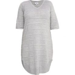Sukienki dzianinowe: Zizzi JACKSONVILLE Sukienka dzianinowa light grey melange