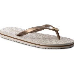 Japonki MICHAEL MICHAEL KORS - Mk Flip Flop Stripe Eva 40S7MKFA4Q Vanilla. Żółte klapki damskie MICHAEL Michael Kors, bez wzorów, z tworzywa sztucznego, bez obcasa. W wyprzedaży za 169,00 zł.