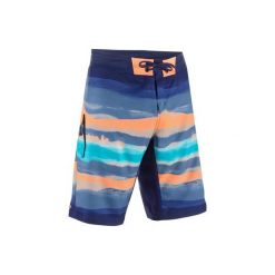 Spodenki surfing długie SBS 500 Paint Block męskie. Czarne koszulki męskie OLAIAN, s, bez wzorów, z poliesteru, sportowe, bez kołnierzyka, bez rękawów, długie. Za 79,99 zł.