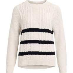Kardigany damskie: Sweter, okrągły dekolt, gruba dzianina