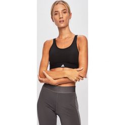 Adidas Performance - Biustonosz sportowy. Czarne biustonosze sportowe damskie adidas Performance, s, bez wzorów, z elastanu, climalite (adidas). Za 99,90 zł.