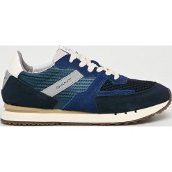 Gant - Buty Davenport. Niebieskie buty sportowe męskie marki GANT, z materiału, na sznurówki. Za 439,90 zł.