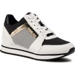 Sneakersy MICHAEL MICHAEL KORS - Billie Trainer 43T0BIFS5D Opticwht/Blk. Białe półbuty damskie MICHAEL Michael Kors, na co dzień, bez wzorów, ze skóry ekologicznej, bez obcasa, bez zapięcia. Za 789,00 zł.