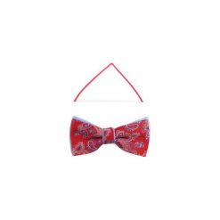 Czerwona mucha w niebieski wzór paisley A175. Czerwone muszki męskie Modini Moda Męska, na co dzień, bez wzorów, z tkaniny, eleganckie. Za 58,50 zł.