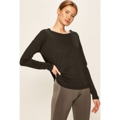 Nike - Longsleeve. Czarne topy damskie Nike, s, bez wzorów, z elastanu, z długim rękawem, dri-fit (nike). Za 149,90 zł.