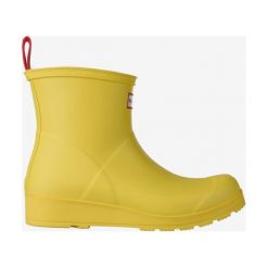 Hunter Kalosze Żółty. Żółte kalosze damskie Hunter, bez wzorów, z materiału. Za 378,95 zł.