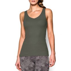 Topy sportowe damskie: Under Armour Koszulka damska Double Threat Tank Under Armour Downtown Green roz. XS (1253915330)