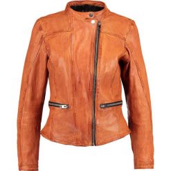 Gipsy SHEA LAWOV Kurtka skórzana fire orange. Czerwone kurtki damskie marki Gipsy, xs, z materiału. W wyprzedaży za 493,35 zł.