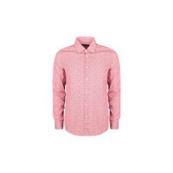 Koszule z długim rękawem Guess 62H418-4130Z. Białe koszule męskie Guess, s, z aplikacjami, bez kołnierzyka, z długim rękawem. Za 129,00 zł.