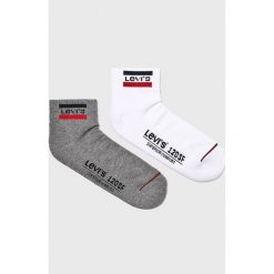 Levi's - Skarpety (2-pack). Białe skarpetki męskie Levi's®, bez wzorów, z elastanu. Za 39,90 zł.