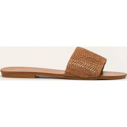 Answear - Klapki Best Shoes. Żółte klapki damskie ANSWEAR, bez wzorów, z gumy, bez obcasa, na obcasie. W wyprzedaży za 59,90 zł.