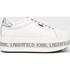 Karl Lagerfeld - Buty. Czarne buty sportowe damskie KARL LAGERFELD, bez wzorów, ze skóry, sportowe. Za 799,90 zł.