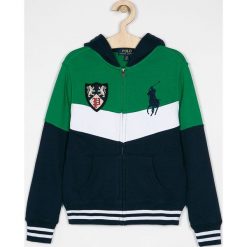 Polo Ralph Lauren - Bluza dziecięca 134-176 cm. Zielone bluzy chłopięce Polo Ralph Lauren, z nadrukiem, z bawełny, bez rękawów, z kapturem. Za 369,90 zł.