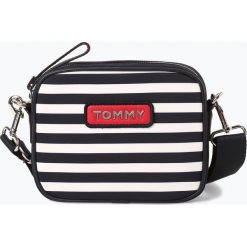 Tommy Hilfiger - Damska torebka na ramię, niebieski. Niebieskie torebki klasyczne damskie TOMMY HILFIGER, w paski, na ramię, bez dodatków. Za 229,95 zł.