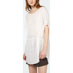 T-shirty damskie: Koszulka „Nilibay” w kolorze kremowym