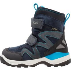 Ecco SNOW MOUNTAIN Śniegowce black/marine/poseidon. Czarne buty zimowe chłopięce marki ecco, z materiału. W wyprzedaży za 356,85 zł.