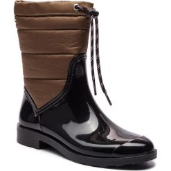 Kalosze GIOSEPPO - 46282 Black/Khaki. Brązowe buty zimowe damskie marki Gioseppo, z materiału. W wyprzedaży za 179,00 zł.