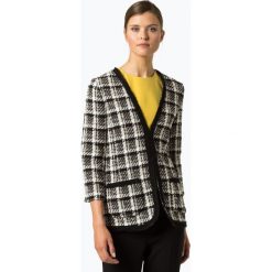 Marie Lund - Blezer damski – Coordinates, czarny. Czarne bolerka i narzutki damskie marki Marie Lund, w kratkę, z materiału, bez rękawów. Za 229,95 zł.