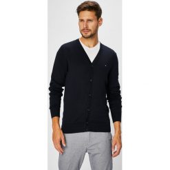 Tommy Hilfiger - Sweter. Niebieskie kardigany męskie marki TOMMY HILFIGER, m, z jedwabiu. W wyprzedaży za 359,90 zł.