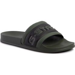 Klapki G-STAR RAW - Cart Slide III D14080-3593-308 Combat/Black. Zielone klapki męskie z materiału. W wyprzedaży za 159,00 zł.