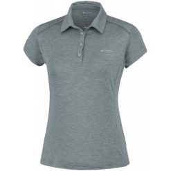Columbia Firwood Camp Polo Niagra Heather Xs. Brązowe koszulki damskie polo Columbia, s, bez wzorów, bez rękawów. Za 169,00 zł.