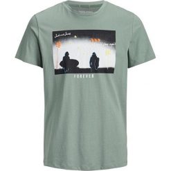 Jack&Jones Męska koszulka Sors Crew neck Green Bay (rozmiar S). Zielone koszulki męskie Jack&Jones, s, z nadrukiem, bez kołnierzyka, bez rękawów. W wyprzedaży za 43,00 zł.