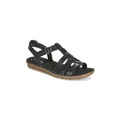 Sandały Clarks BLAKE JEWEL. Czarne sandały damskie marki Clarks, bez wzorów, bez obcasa, bez zapięcia. Za 309,00 zł.